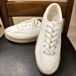 Tretorn Nylight Plus Espatrilles for Women White Size 11 like New Platforms